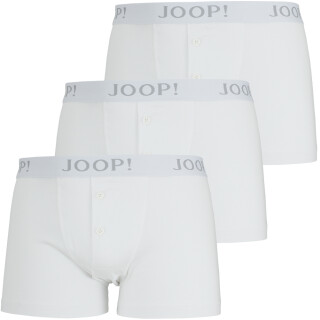 JOOP 3P Herren Trunks Boxershorts mit Eingriff weiß und schwarz von S bis XXL Weiß 100 white L 3er Pack