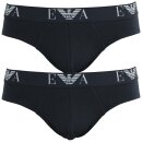Emporio Armani 2 Pack Slips Mini  CC715    2x dunkelblau...