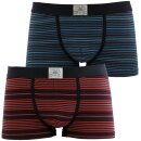 JOCKEY 2er Pack Herren Boxer Trunk     Rot Blau Töne    S      2er Pack