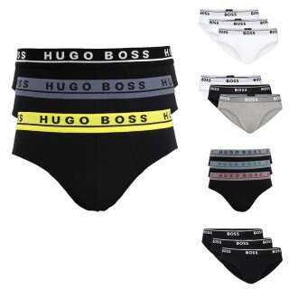 BOSS 3 & 6er Packs Mini Briefs Slips Unterhosen Schwarz...