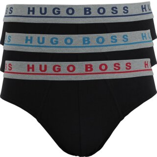 HUGO BOSS Mini Briefs Slips   Logo Rot Türkis Blau  Gr.M     3er Pack