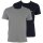 EMPORIO ARMANI 2P O-Shirts   Grau Dunkelblau Farbe 13742  Größe S