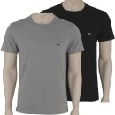 EMPORIO ARMANI 2P O-Neck   Grau Schwarz Farbe 03320...