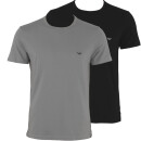 EMPORIO ARMANI 2P O-Neck   Grau Schwarz Farbe 03320 Größe L