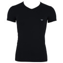 EMPORIO ARMANI 2P Herren slim fit stretch V-Neck T-Shirts    Grau Schwarz  L  2er Pack
