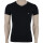 EMPORIO ARMANI 2P Herren slim fit stretch V-Neck T-Shirts    Grau Schwarz  L  2er Pack