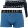 BOSS 3 Pack Herren Boxershorts Unterhosen Rot Schwarz Blau S bis XXL