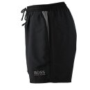 BOSS Herren Badeshorts Pearleye in Schwarz/Grau Gr.XL