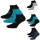 Emporio Armani 3er Pack Sneaker Socken Füßlinge Weiß Blau Schwarz