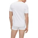 3 Pack HUGO BOSS Herren T-Shirts Halbarm  V-Neck Vorteilspreis  Fb. 999 white grey black  Gr. L