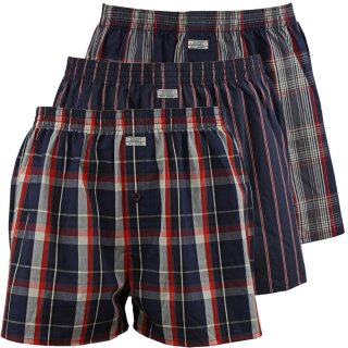 JOCKEY 3 Pack Herren Webboxer Boxershorts Woven S bis 4XL Neu gestreift kariert