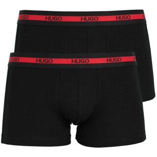 HUGO TWIN - PACK    2 Trunks Boxer  Cotton Stretch  Gr.S  Fb.001 2xSchwarz