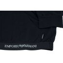 Emporio Armani Loungewear Homewear Anzug mit Kapuze in Blau & Schwarz Blau L