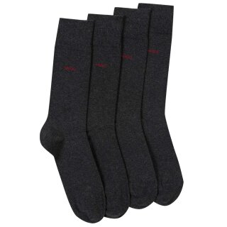 BOSS HUGO 4P Socken mittelhoch aus Baumwoll-Mix Fb.Grau Gr.43-46