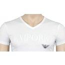 Emporio Armani 1er Pack Herren V-Neck T-Shirts  Gr. XL  Fb. Weiß 00010