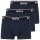 BOSS 3er Pack Boxershorts Gr.S   Fb. 480  3 x Navy