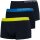 EMPORIO ARMANI 3Pack Herren Boxershorts Stretch Baumwolle Gr.L Bund Gelb Navy Blau