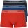 EMPORIO ARMANI 3Pack Boxershorts Stretch Baumwolle Gr.S  Farbe  Orange Jeans Navy