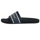 Emporio Armani Herren Badelatschen Bold Logo Slider 43 Blau Navy