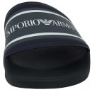 Emporio Armani Herren Badelatschen Bold Logo Slider 43 Blau Navy