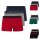 BOSS 3er P Fashion Herren Boxershorts Unterhosen Rot Schwarz Grau Blau S M L XL XXL