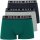 BOSS 3er P Fashion Herren Boxershorts Unterhosen Rot Schwarz Grau Blau S M L XL XXL