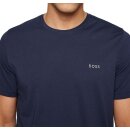 BOSS Loungewear O T-Shirt Mix Match Stretch Baumwolle Logo Stickerei Blau L