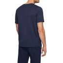 BOSS Loungewear O T-Shirt Mix Match Stretch Baumwolle Logo Stickerei Blau L