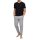 BOSS Herren Rundhals T-Shirt Schlafanzugoberteil Stretch Baumwolle Logo Stickerei