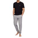 BOSS Loungewear O T-Shirt Mix Match Stretch Baumwolle Logo Stickerei Schwarz XL