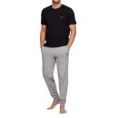 BOSS Loungewear O T-Shirt Mix Match Stretch Baumwolle Logo Stickerei Schwarz XXL