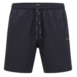 BOSS Herren Mix & Match Short Pants Logostickerei Blau M