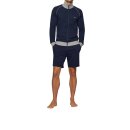 BOSS Herren Mix & Match Short Pants Logostickerei Blau XL