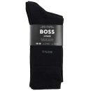BOSS 3P Socken mittelhoch Baumwoll-Mix Logo Dreier-Pack Schwarz 39-42