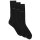 BOSS 3P Socken mittelhoch Baumwoll-Mix Logo Dreier-Pack Schwarz 47-50