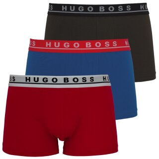 BOSS 3er Pack Boxershorts Unterhosen Farbwahl Baumwolle Stretch