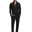 BOSS Herren Regular-Fit Loungewear-Jacke mit Zip aus elastischer Baumwolle