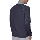 BOSS Herren Regular-Fit Loungewear-Jacke mit Zip aus elastischer Baumwolle Blau L