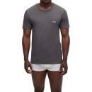 BOSS 3er Pack T Shirt Rundhals Gr.L Fb.Weiß Anthrazit Blau