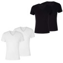 JOOP! Herren V-Ausschnitt Unterhemden T-Shirts 2er Pack Baumwolle Elasthan