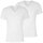 JOOP! Herren V-Ausschnitt Unterhemden T-Shirts 2er Pack Baumwolle Elasthan Logofahne