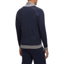 BOSS Loungewear-Jacke mit Zip Regular-Fit elastische Baumwolle Blau M