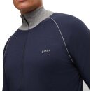 BOSS Loungewear-Jacke mit Zip Regular-Fit elastische Baumwolle Blau L
