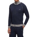 BOSS Loungewear-Jacke mit Zip Regular-Fit elastische Baumwolle Blau L