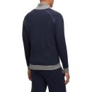 BOSS Loungewear-Jacke mit Zip Regular-Fit elastische Baumwolle Blau L