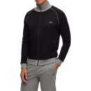 BOSS Loungewear-Jacke mit Zip Regular-Fit elastische Baumwolle Schwarz S