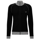BOSS Loungewear-Jacke mit Zip Regular-Fit elastische Baumwolle Schwarz XXL