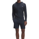 BOSS Loungewear-Jacke Zip Kapuze Regular-Fit elastische Baumwolle Blau M