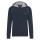 BOSS Loungewear-Jacke Zip Kapuze Regular-Fit elastische Baumwolle Blau M