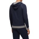 BOSS Loungewear-Jacke Zip Kapuze Regular-Fit elastische Baumwolle Blau 4XL